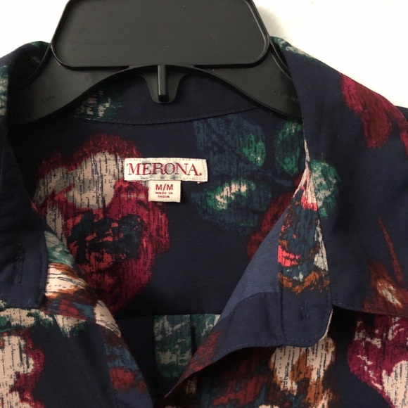 Long sleeve floral Merona blouse - Picture 2 of 4